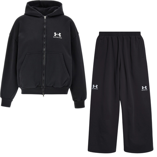 Black Hoodie & Sweats Set