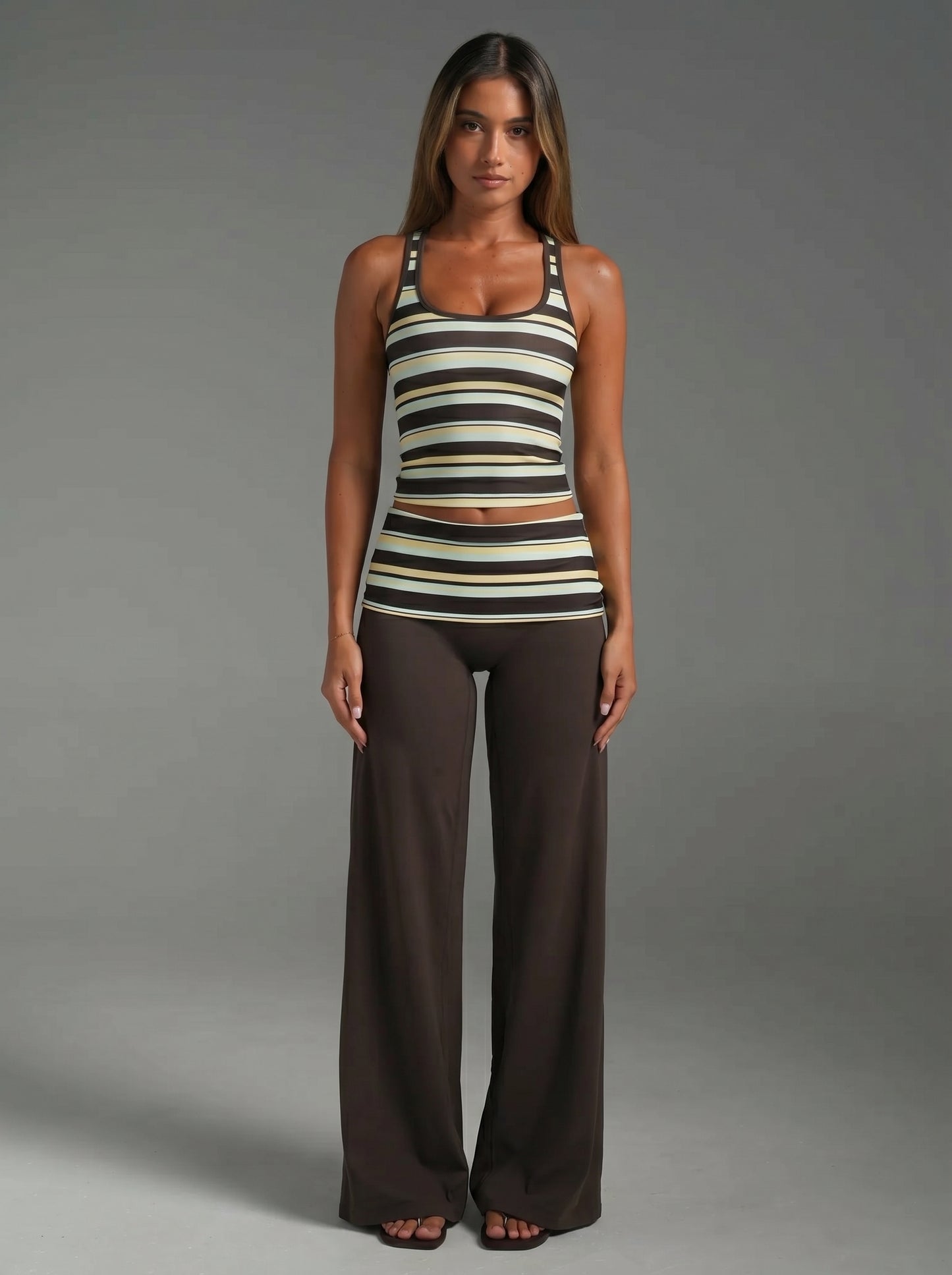 Paradise Stripe Top & Pants Set